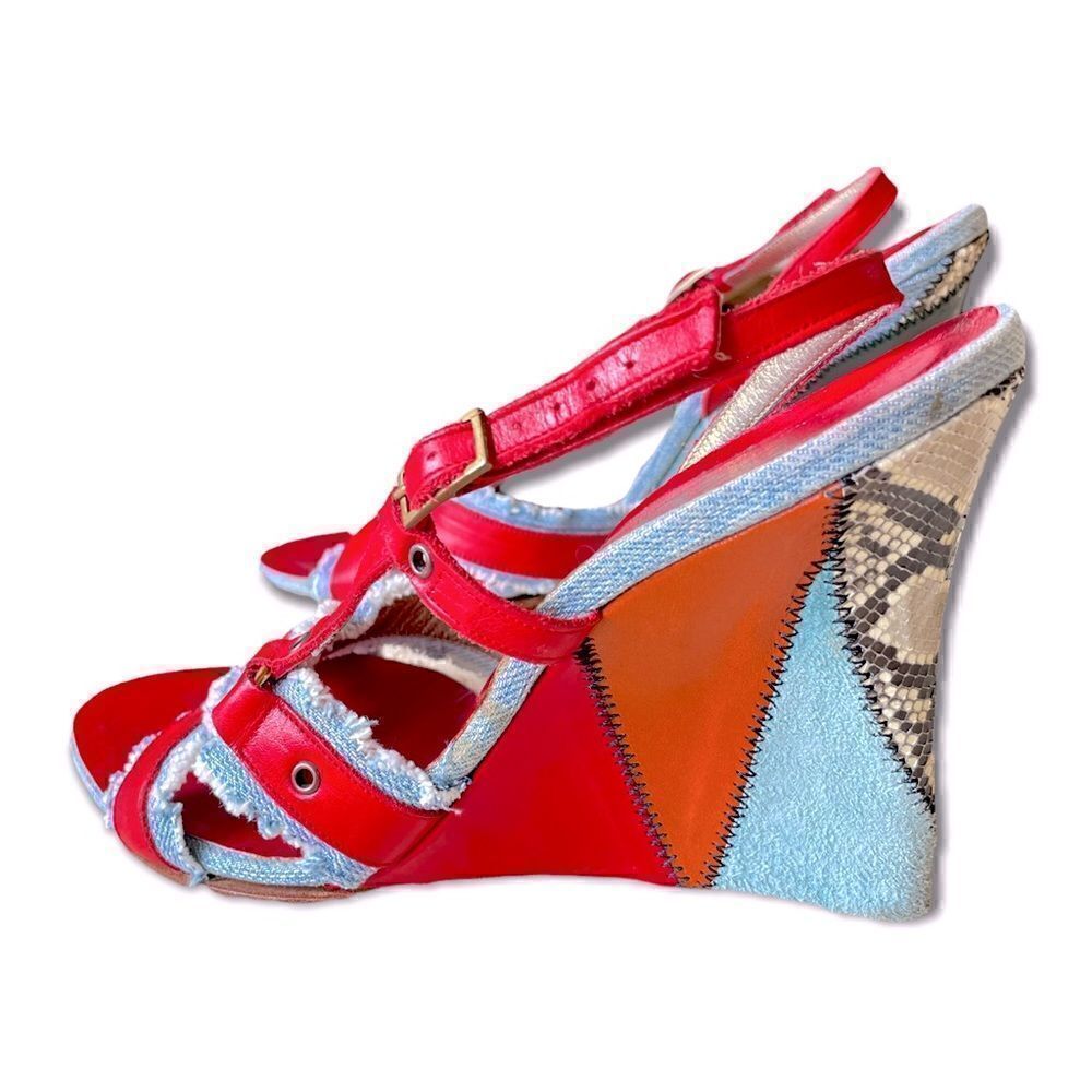 ❤️SOLD❤️RARE Dolce & Gabbana Patchwork Wedges |Size: IT41|
